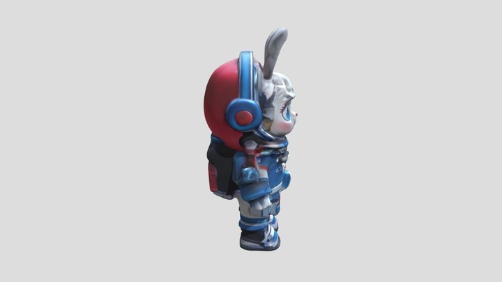 Space Rabbit 3D Model