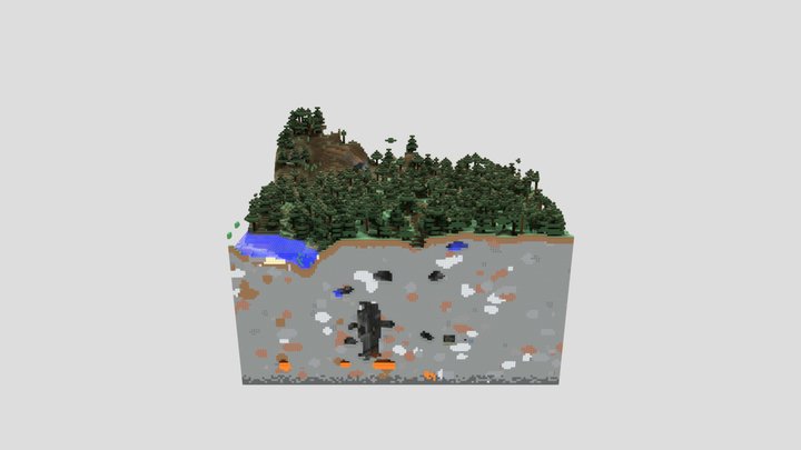 Minecraft - Forest 3D Model