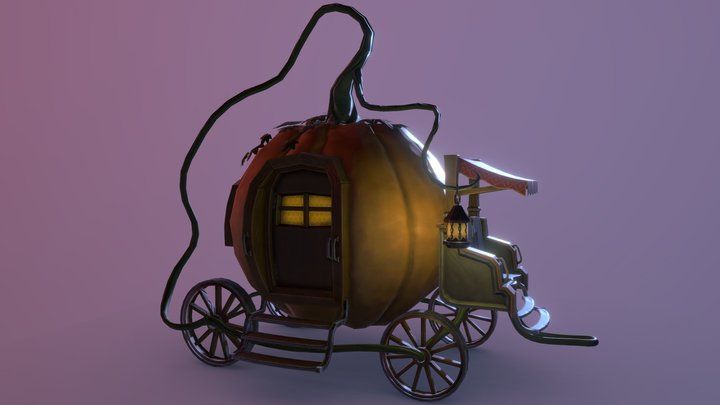 Pumpkin Carriage 3D Model