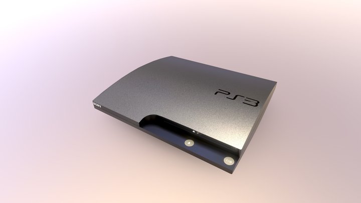 Playstation 3 3D Model