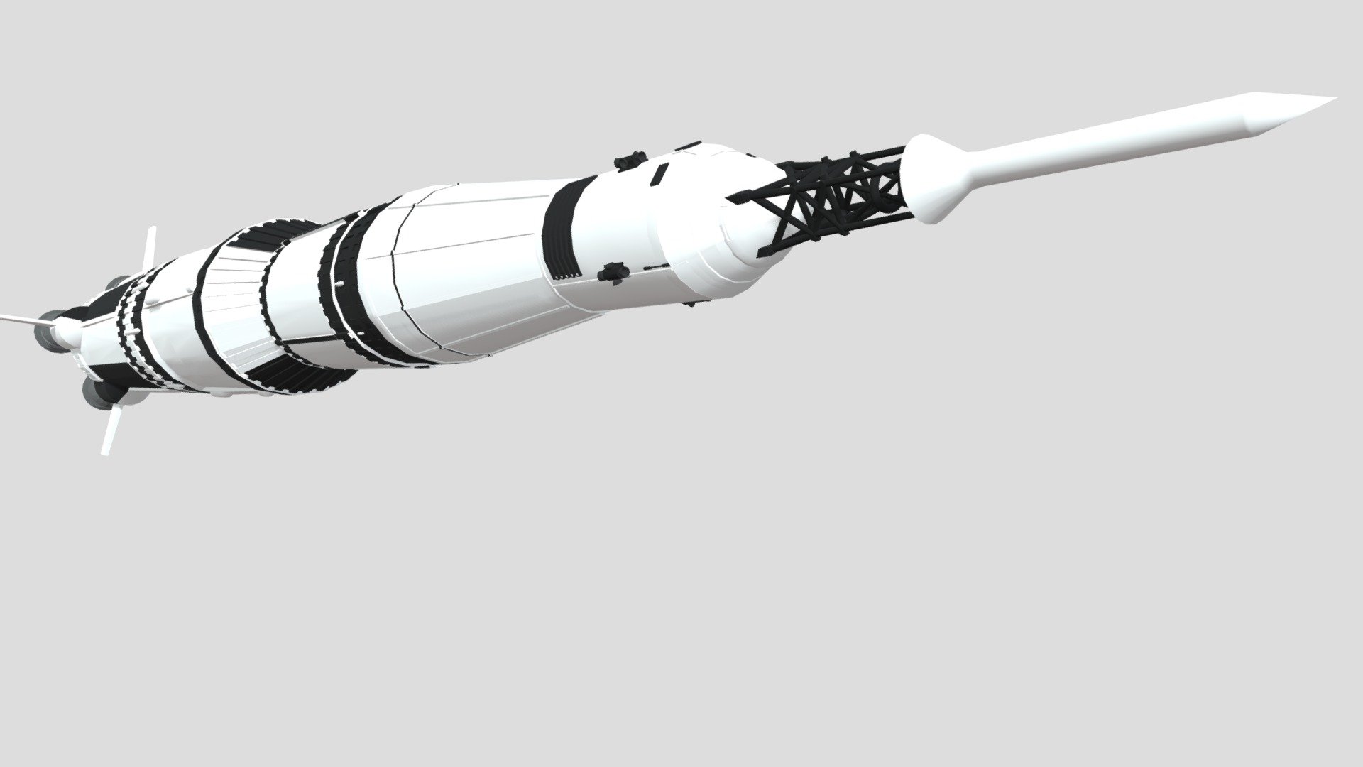 Saturn V 3D model by bharris [6a57ac5] Sketchfab