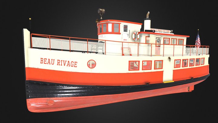 The Beau Rivage Ferry 3D Model