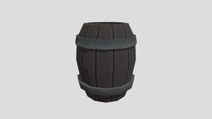 A109082019木桶 3D Model