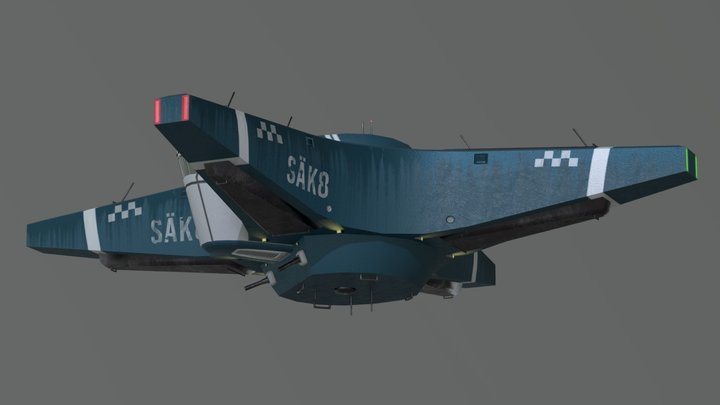 Simon Stålenhag Police Airship 3D Model
