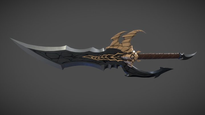 Kasaka's Venom Fang Dagger - Solo Leveling 3D Model