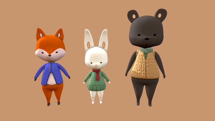 Animal Squad 3D Model