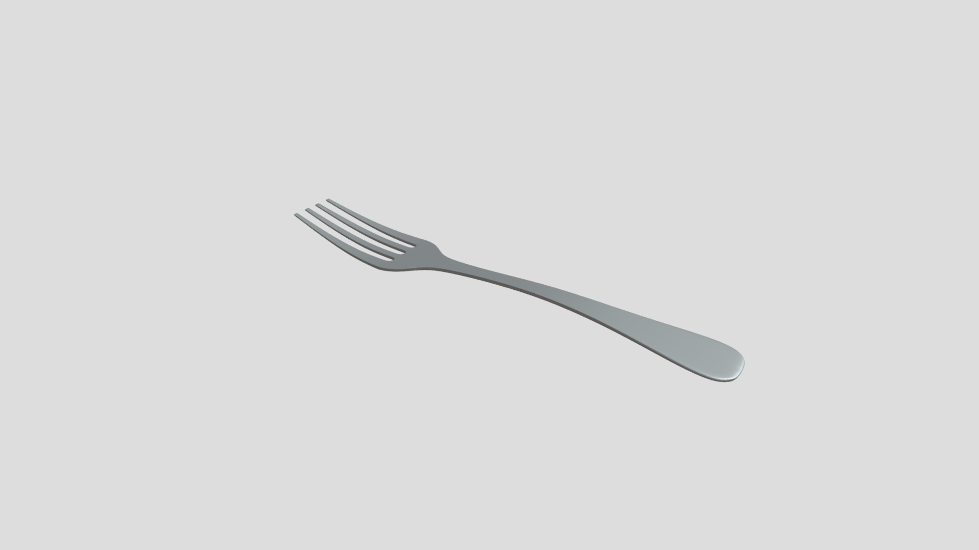 3D model Fork - This is a 3D model of the Fork. The 3D model is about shape.