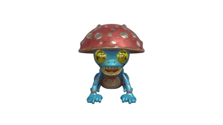 Mushroom-headed creature 3D Model