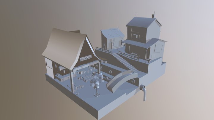 Bangkok Cityscene 3D Model
