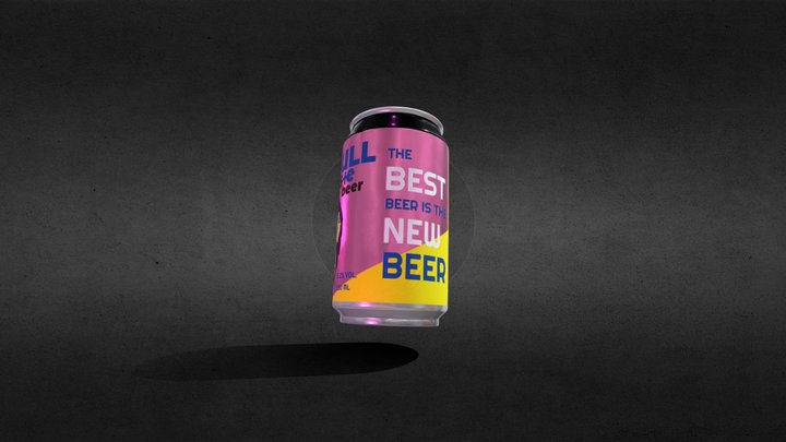 Beer Can 3D Model