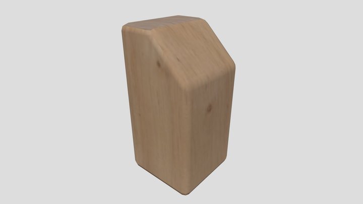 CGT 116 Beveled Block Export 3D Model