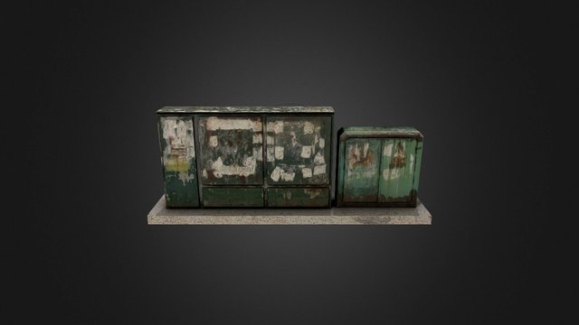Electrical panel B 3D Model