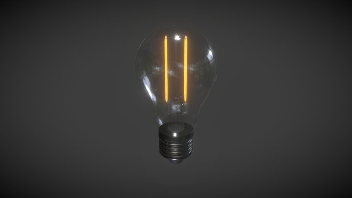 Edison Light Bulb 3D Model
