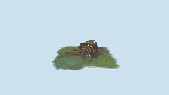 [Student Work] Dwarf Cart 3D Model