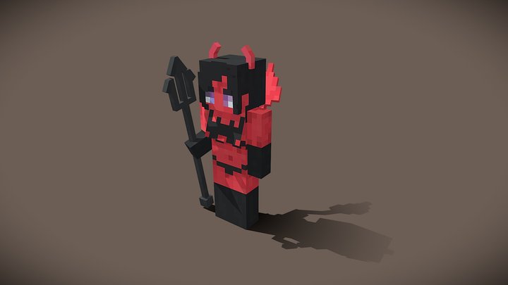 Devil-girl - Blockbench 3D Model
