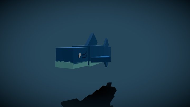 Minecraft -Shark 3D Model