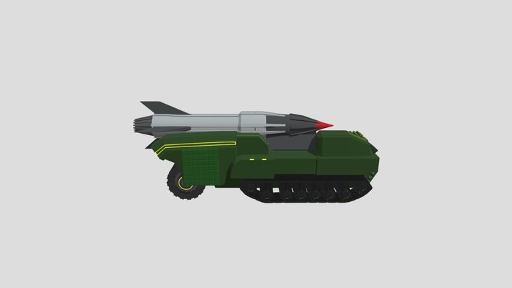 Land-based Nuke Launcher 3D Model