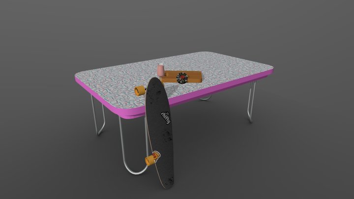 table scene 3D Model
