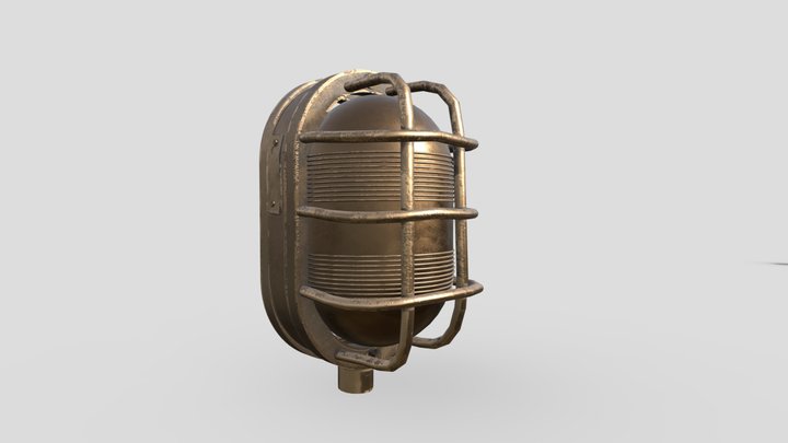 Old Bulkhead Light 3D Model