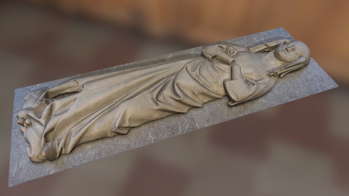 Tomb effigy of a woman 3D Model