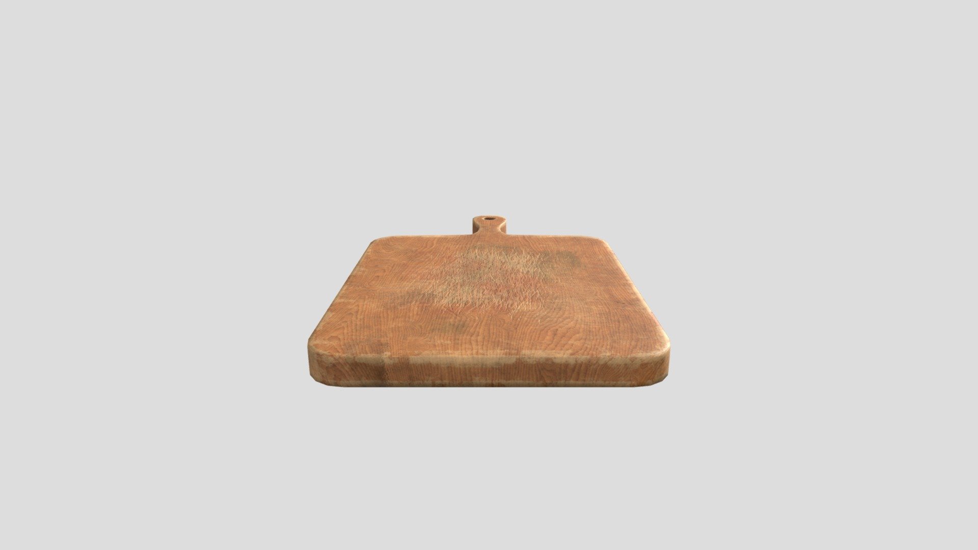 Realistic Kitchen Cutting Board Game Asset — Sketchfab embed 3D viewer