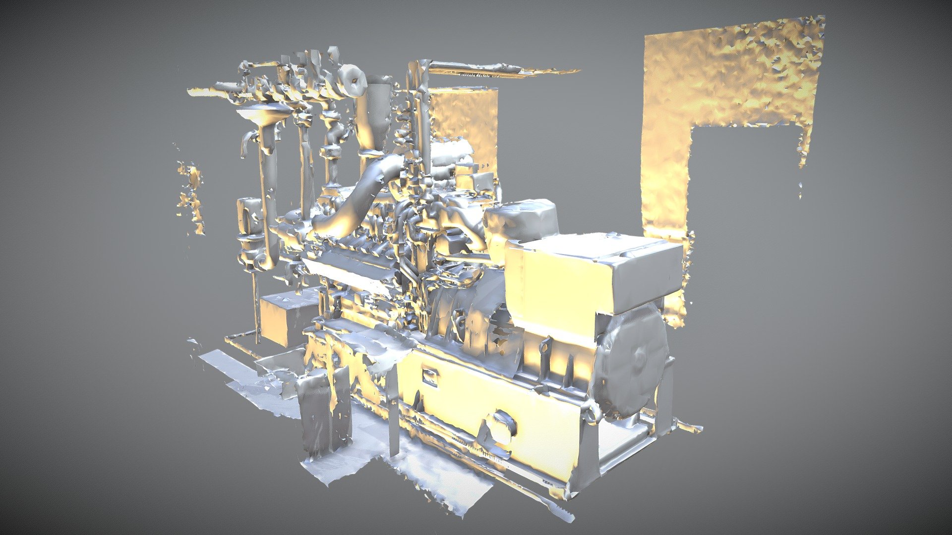 Piping Motor 3D scan