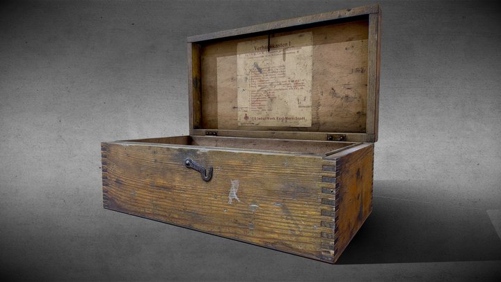 Old Storage Wooden Box – Free 3D Model STL