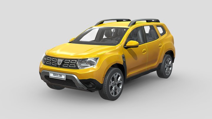Low Poly Car - Dacia Duster 2018 3D Model