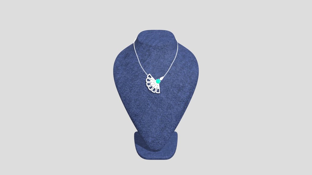 Gold Pendant On A Stand