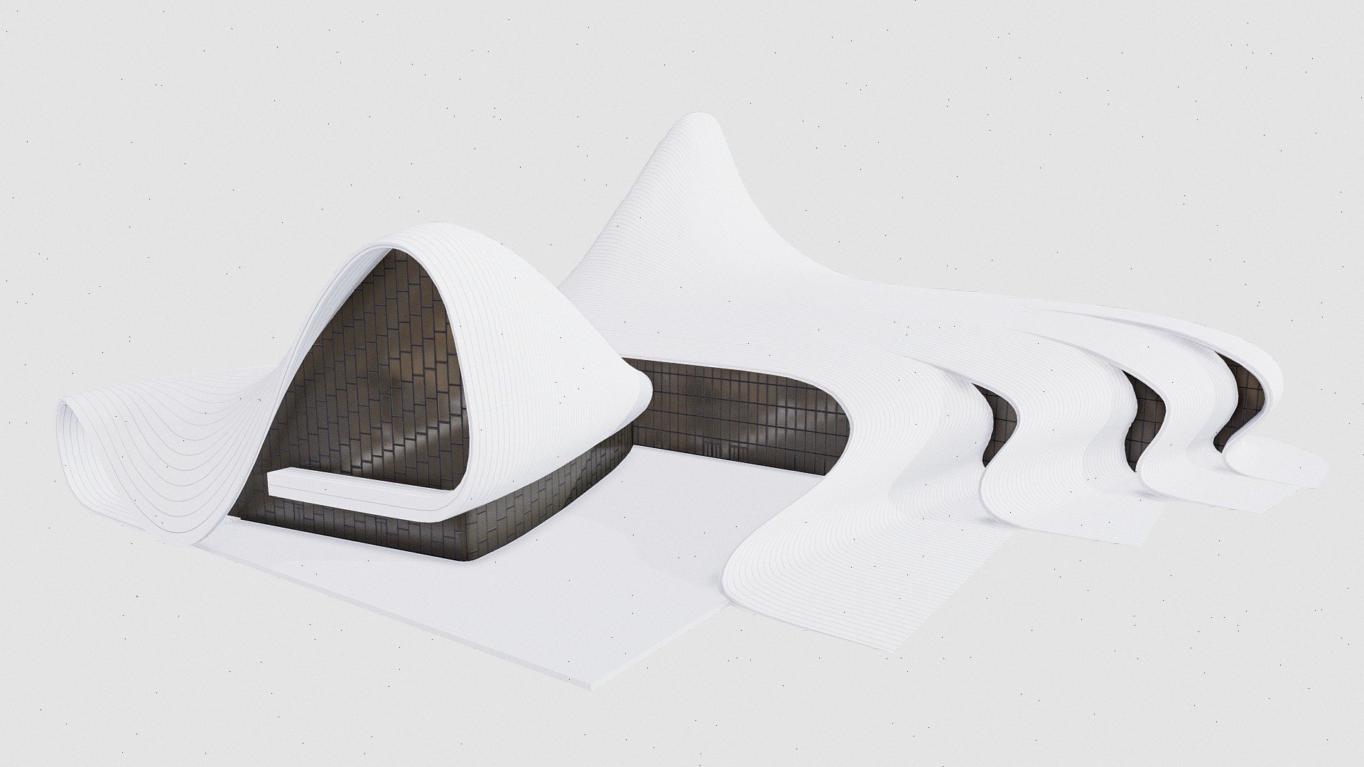 Heydar Aliyev Centre by Zaha Hadid — Sketchfab embed 3D viewer