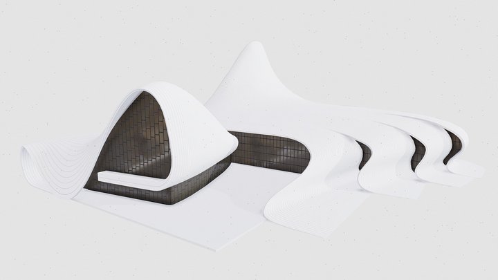 Heydar Aliyev Centre by Zaha Hadid 3D Model