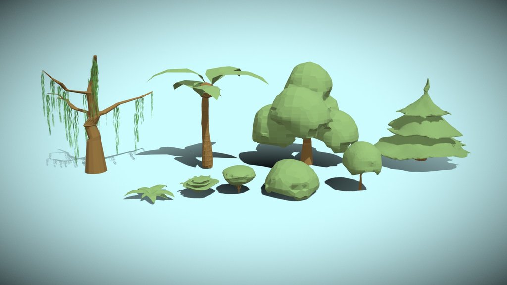Low Poly Flora