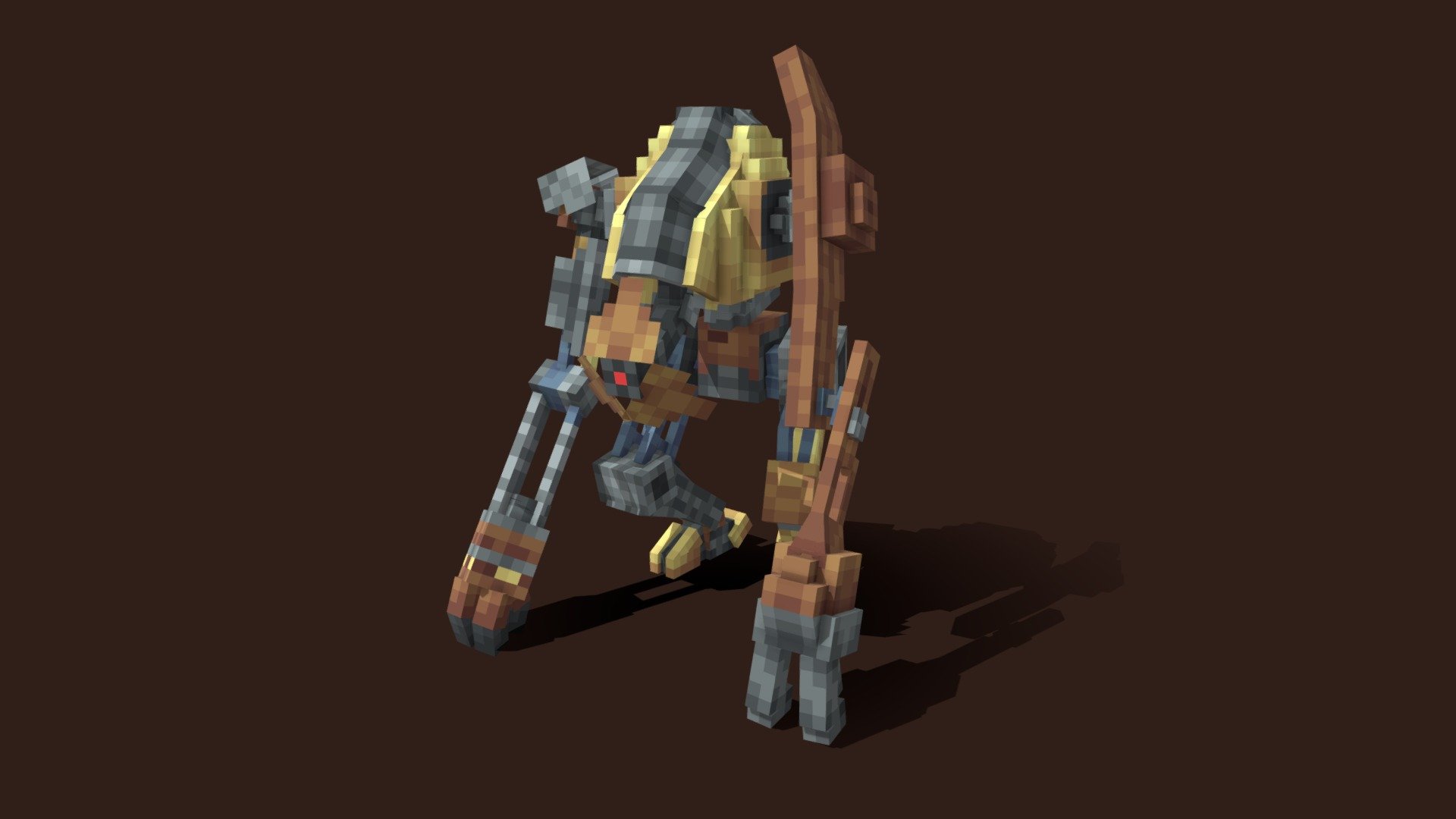 Minecraft Dog - 3D model by ewanhowell5195 [6a6a157] - Sketchfab