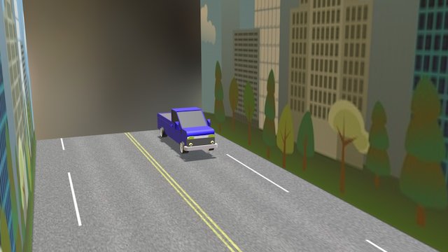 Car Simulation 3D Model
