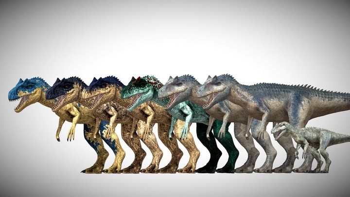 Jurassic World Allosaurus Pack – Modèle 3D gratuit STL