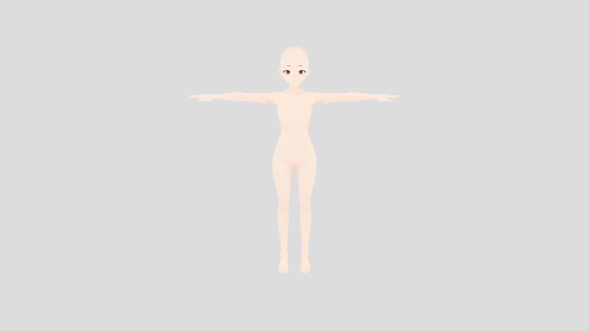 Female Anime basemesh