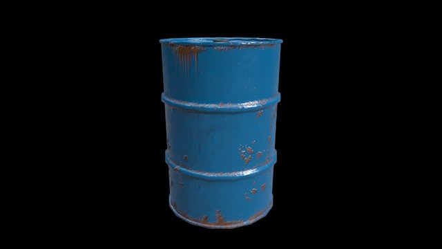 Oil Drum (Game Model) – Modello 3D gratuito STL