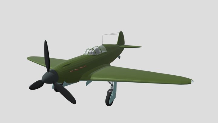 Yak-1 3D Model