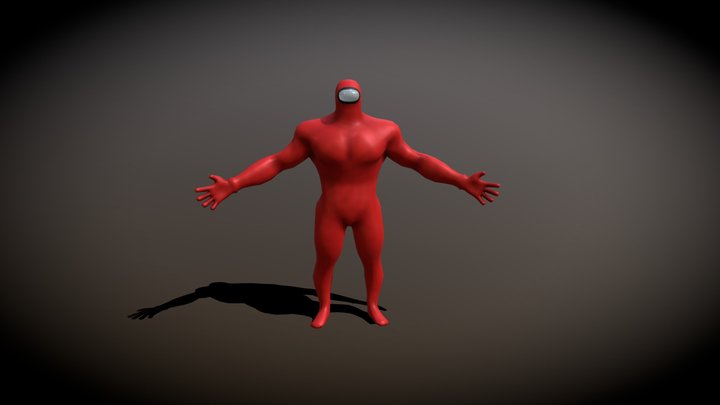 Amogus, Among Us, Imposter 3D Model