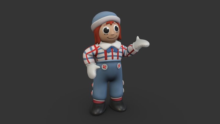 Raggedy Andy 3D Model