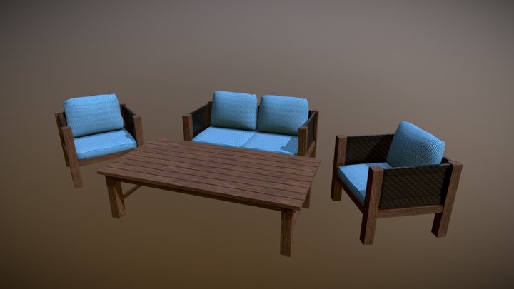Lounge Set 3D Model