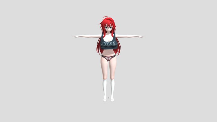 Rias Sexy nude 3D Model