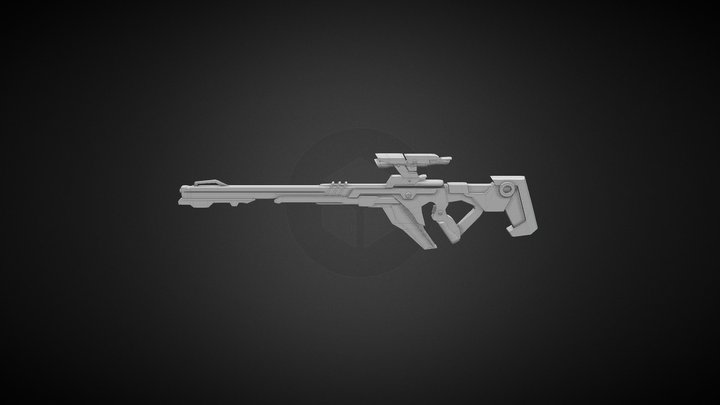 Scout rifle (3D model) 3D Model