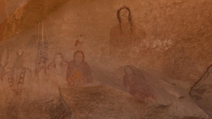 Ute Mountain Ute Tribal Park Pictograph Alcove 3D Model