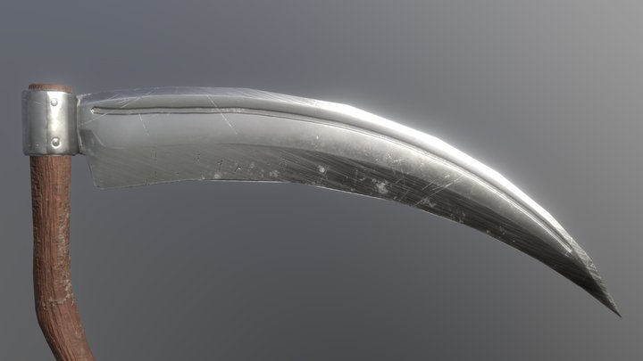 Scythe of Reaper -Game Asset 3D Model