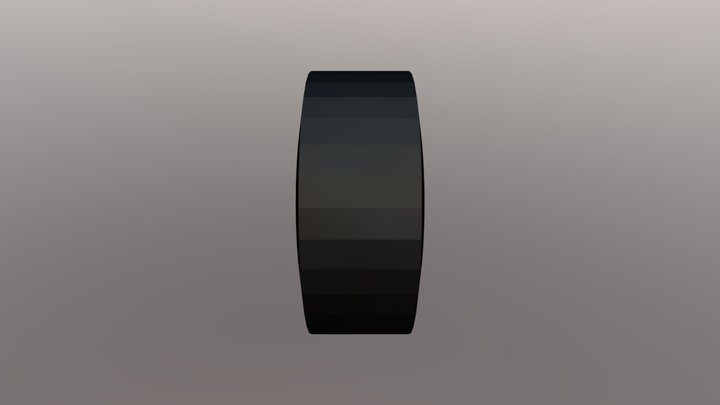 low poly wheel 3D Model