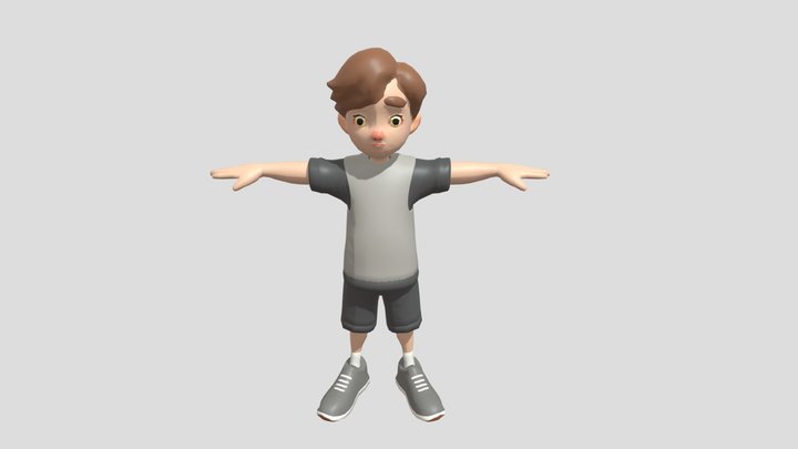 Little Boy 3D Model