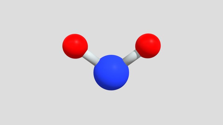 Molekul H2O mels 3D Model