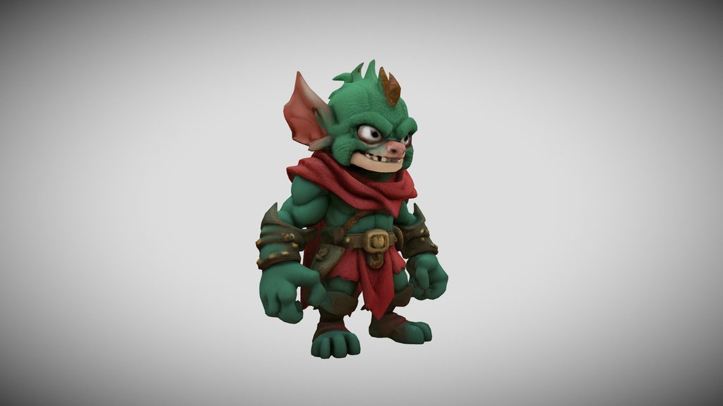 Chibi Creature Lowpoly Handpainted