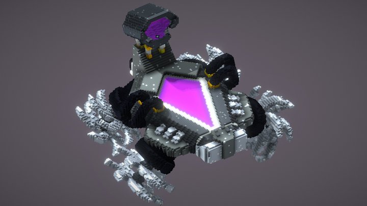 Space themed spawn minecraft [FREE DOWNLOAD] 3D Model